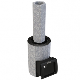 Дровяная банная печь GrillD Violet 200 Long Max Pro Stone
